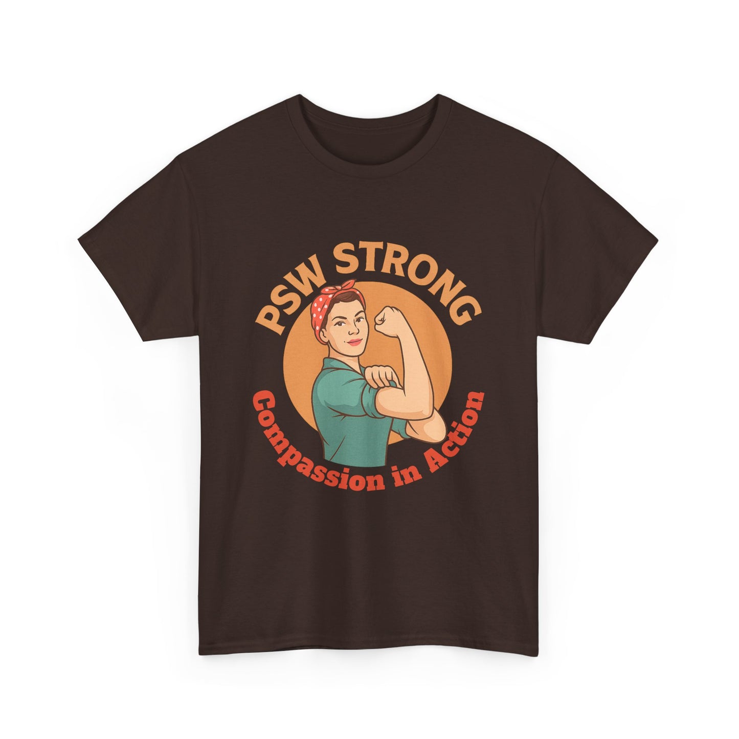 T-Shirt - PSW Strong Unisex Heavy Cotton Tee for Fitness Enthusiasts and Gym Goers