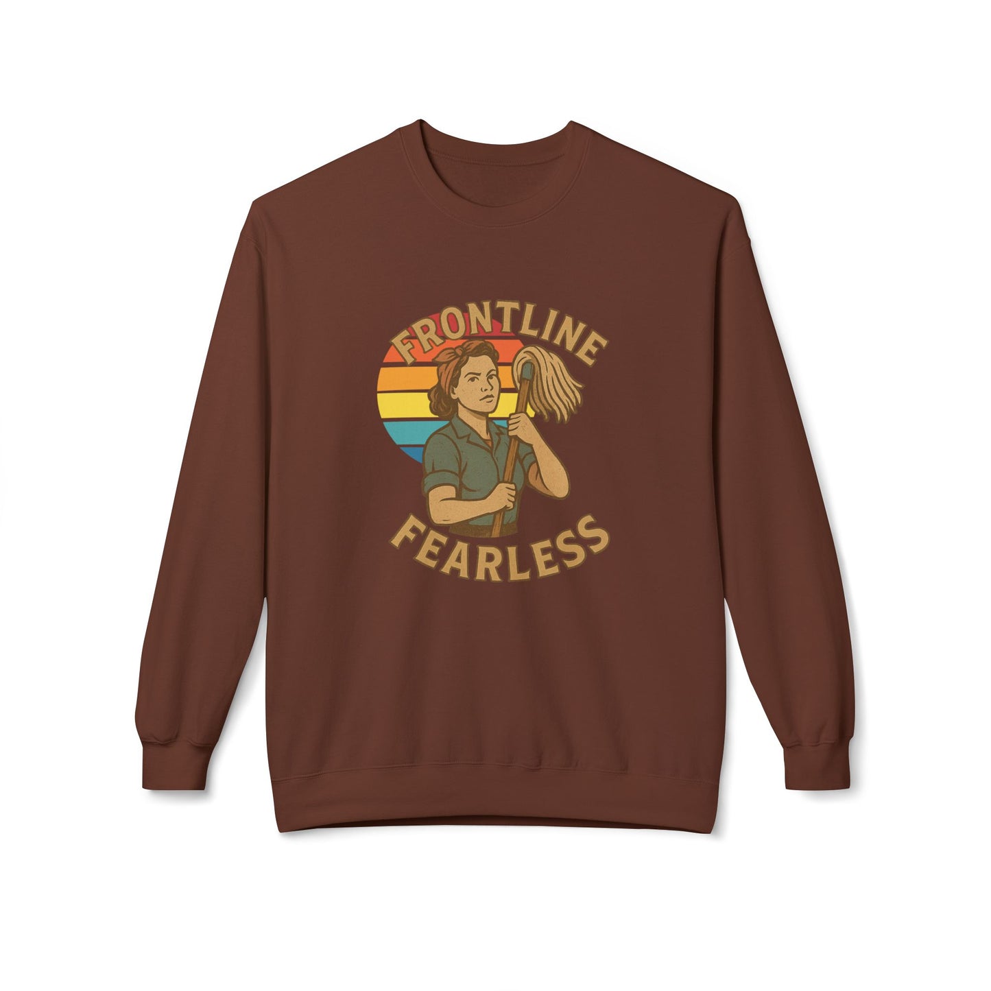 Fearless Frontline Crewneck Sweatshirt - Support Healthcare Workers, Inspirational, Cozy Gift, Casual Wear, Everyday Comfort