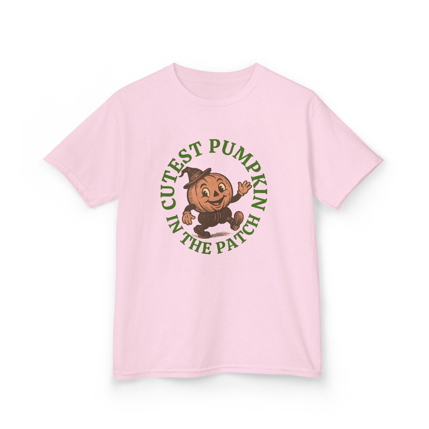 Cutest Pumpkin in the Patch Halloween Tee , Vintage Style Jack-o'-Lantern Shirt for Kids & Adults ,Retro Fall T-Shirt