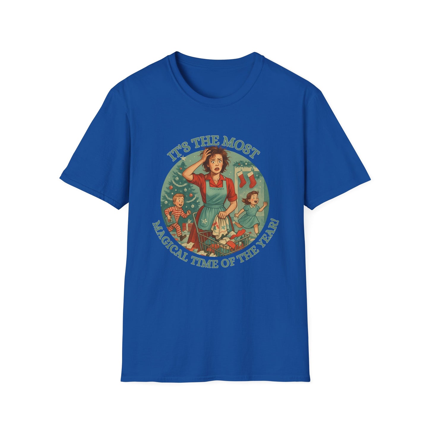 It's The Most Wonderful Time Of The Year, Sarcastic t-shirtSoftstyle T-Shirt, Holiday Gift, Funny Christmas Shirt, Festive Apparel, Unique Christmas Tee