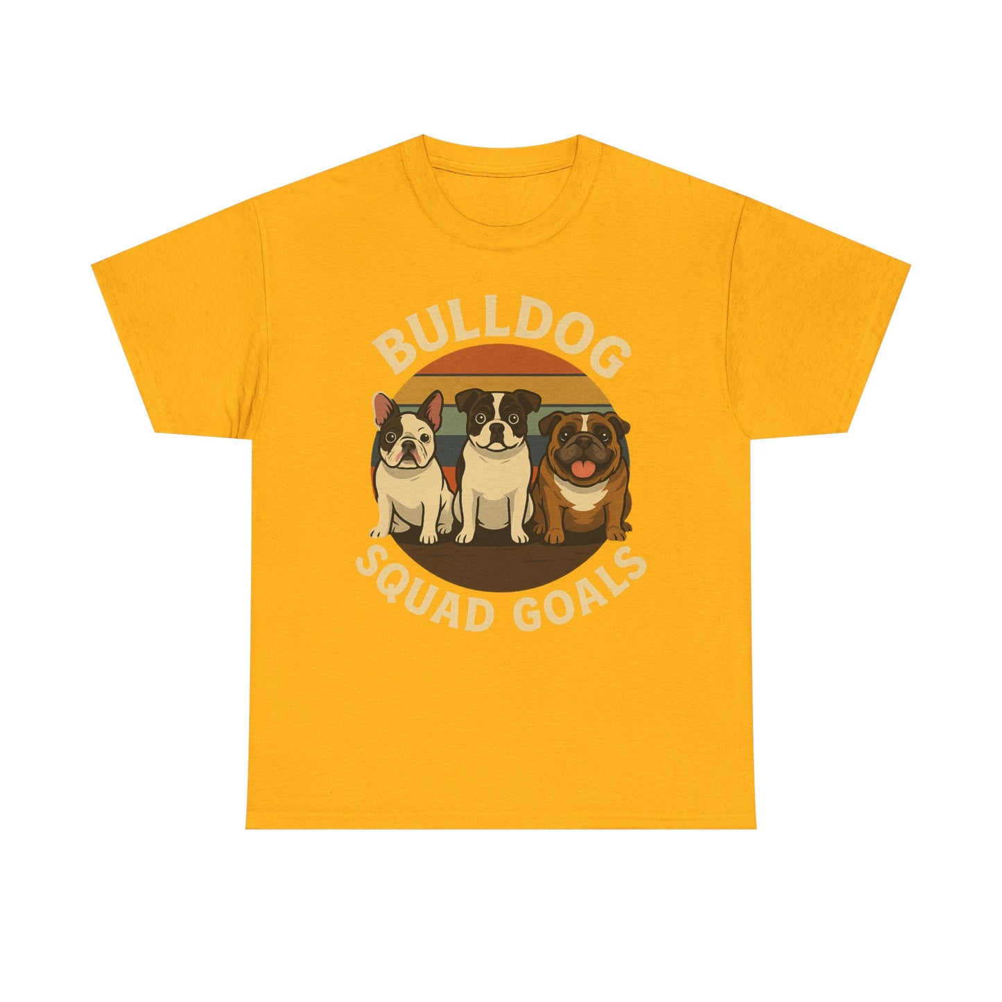 Bulldog Squad Goals Tee, Funny Pet Lovers Shirt, Unisex Cotton Tee, Dog Lover Gift, Bulldog Appreciation T-Shirt