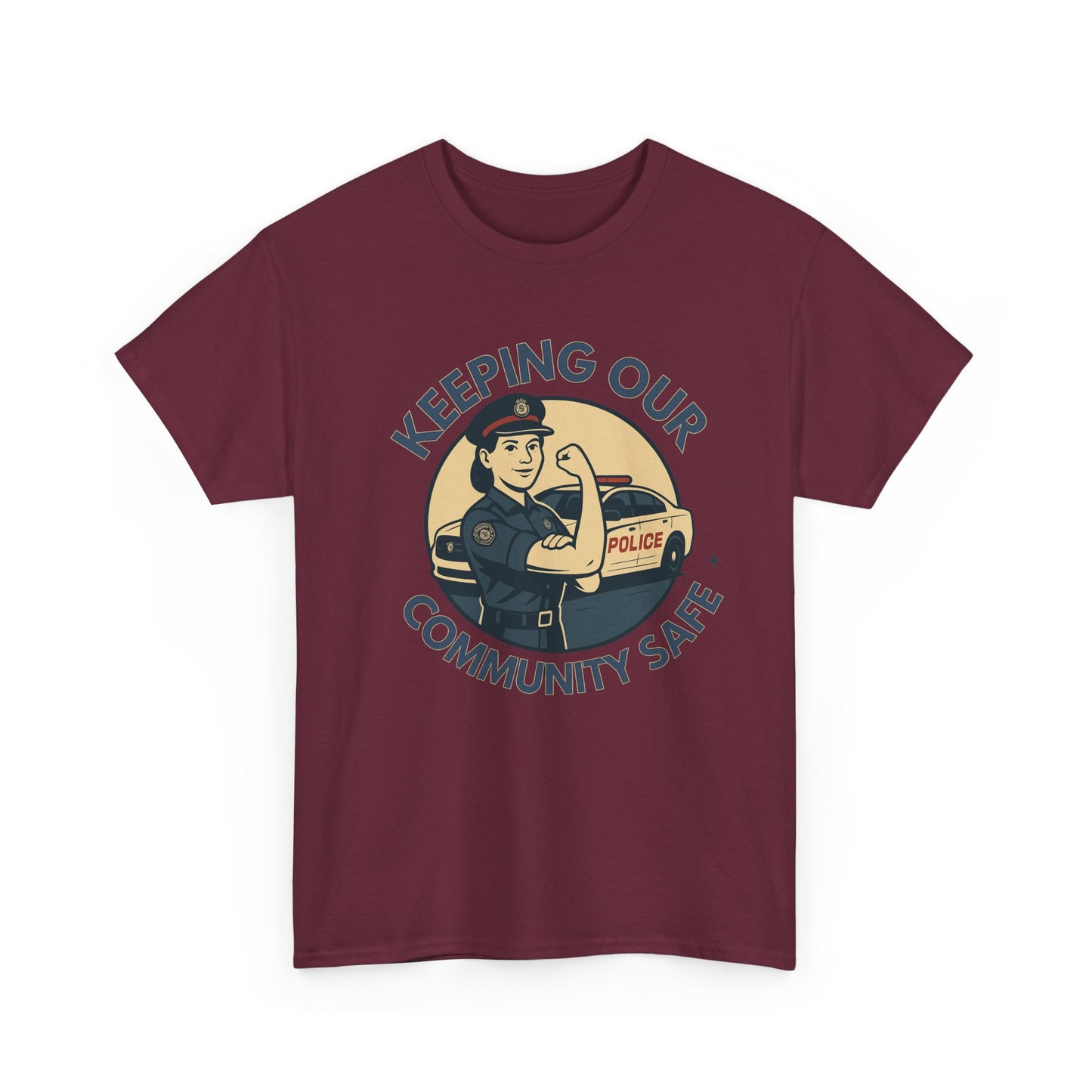 Police female, Community Protector Tee: Celebrate First Responders, Gift for Police Supporters, Law Enforcement Apparel, Casual Wear, Unique Gift Idea