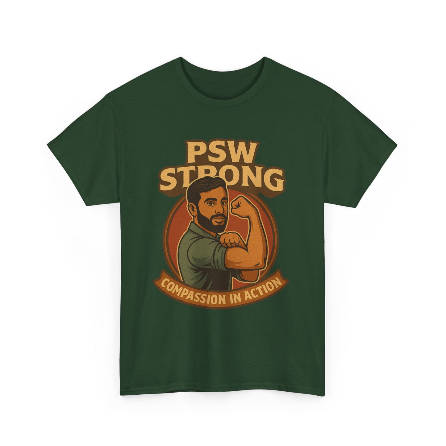 PSW Strong Compassionate Unisex Tee, Motivational Shirt, Gift for Caregivers, Everyday Wear, Empowerment Apparel, Support T-Shirt