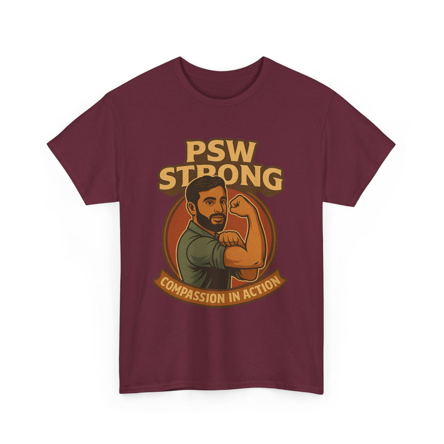 PSW Strong Compassionate Unisex Tee, Motivational Shirt, Gift for Caregivers, Everyday Wear, Empowerment Apparel, Support T-Shirt
