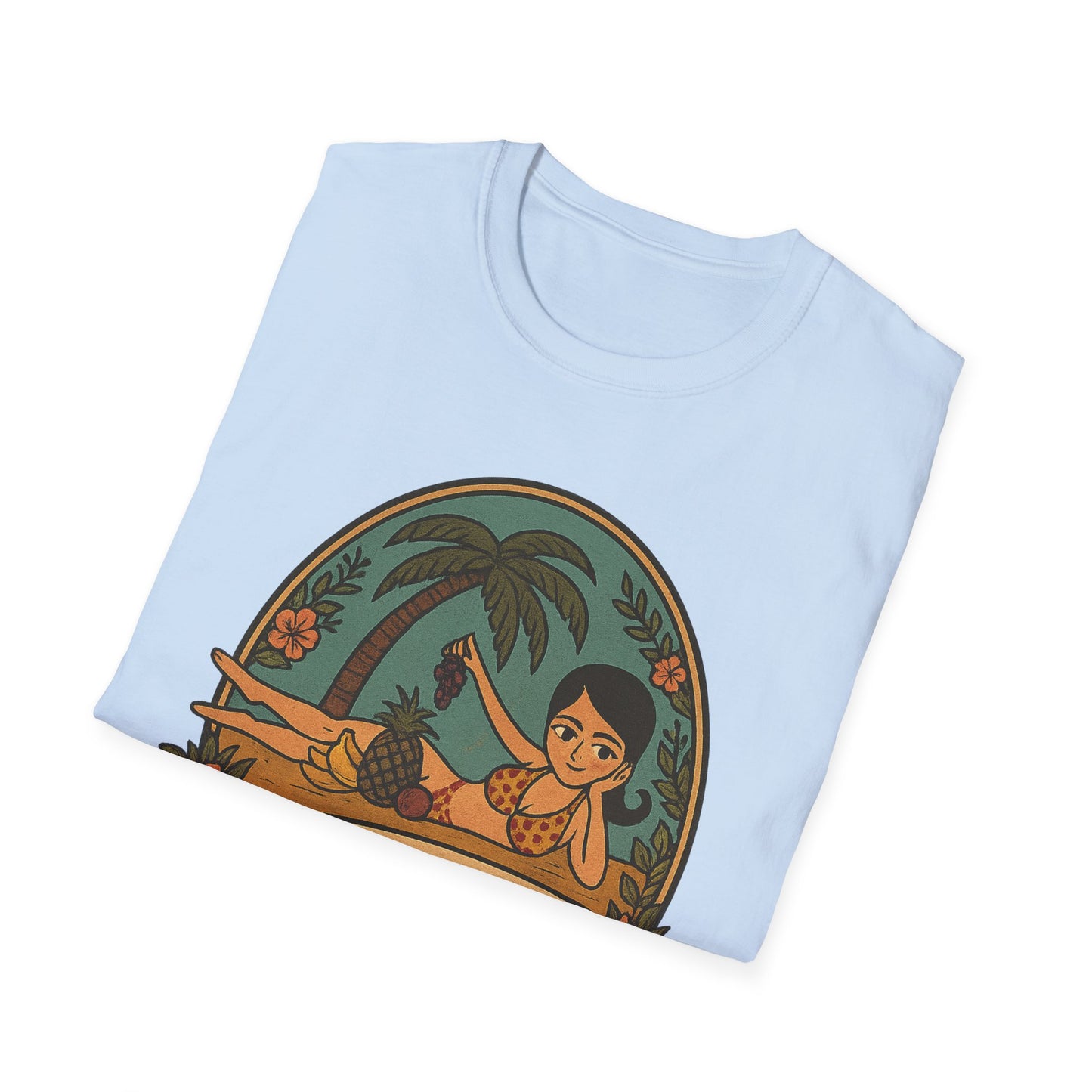 Original Art turned t-shirt, Just Another Day in Paradise Tee | Summer Vibe T-Shirt, Beachwear, Vacation Shirt, Gift for Her, Relaxed Fit