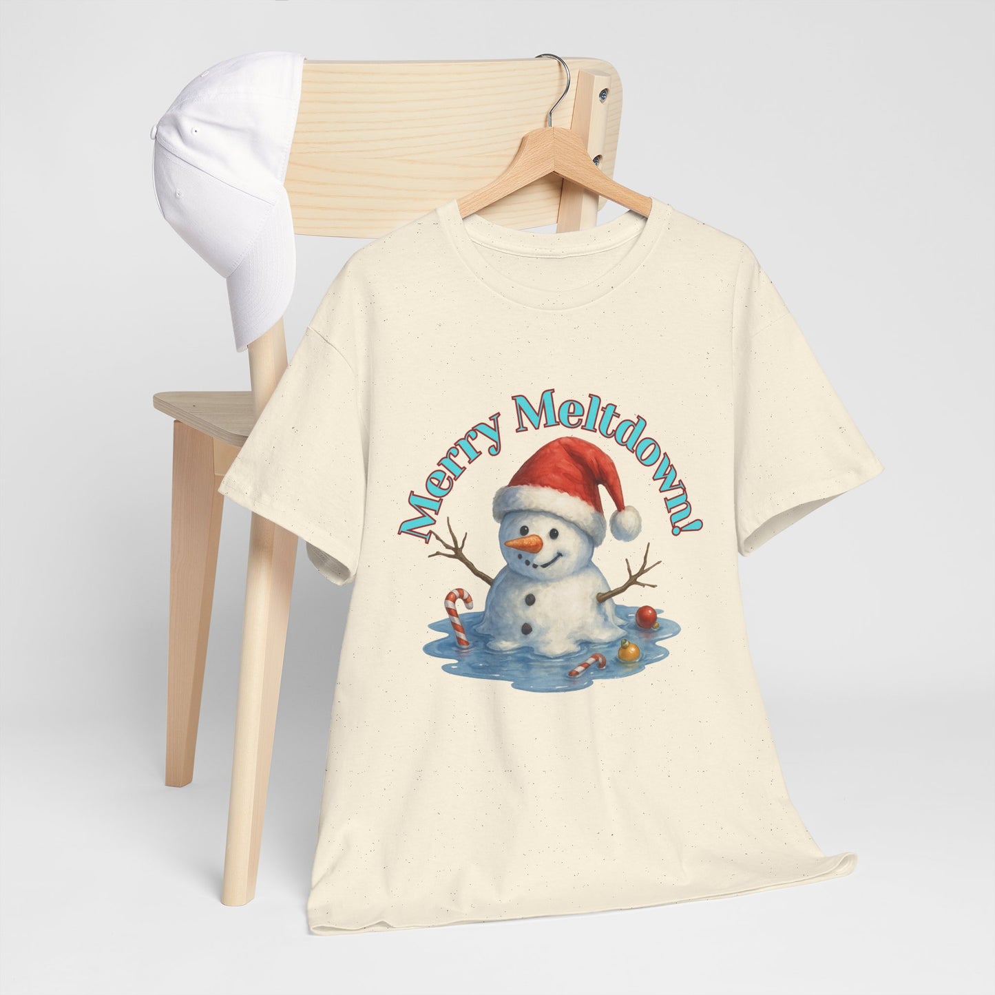 Holiday Snowman Unisex Tee - Merry Meltdown Christmas T-Shirt