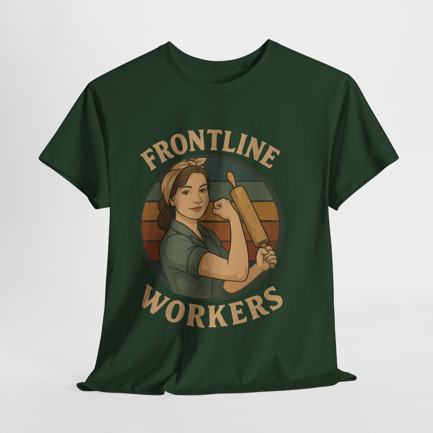 Frontline Workers Unisex Heavy Cotton Tee, Support Essential Workers Shirt, Gratitude Apparel, Healthcare Hero Gift, Everyday Comfort Tee