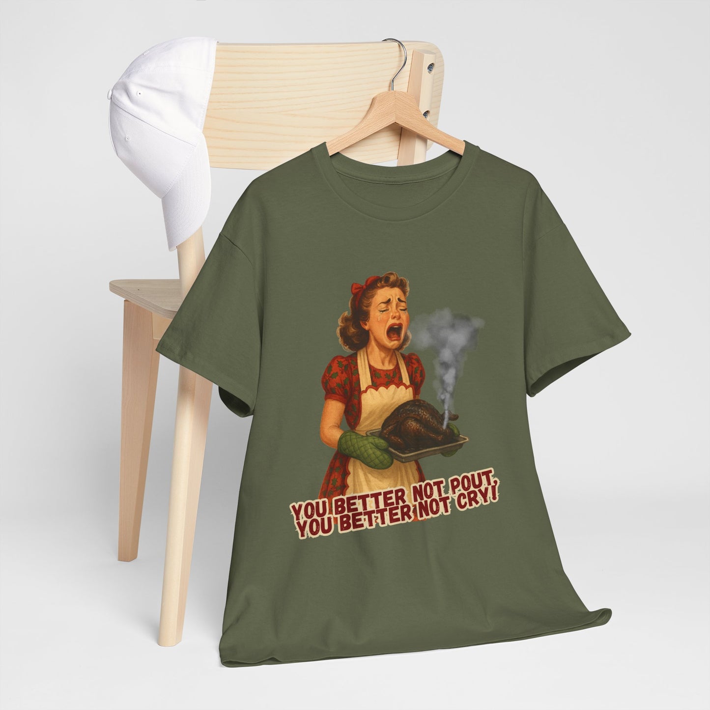 You better not cry! Christmas Tee, vintage inspired