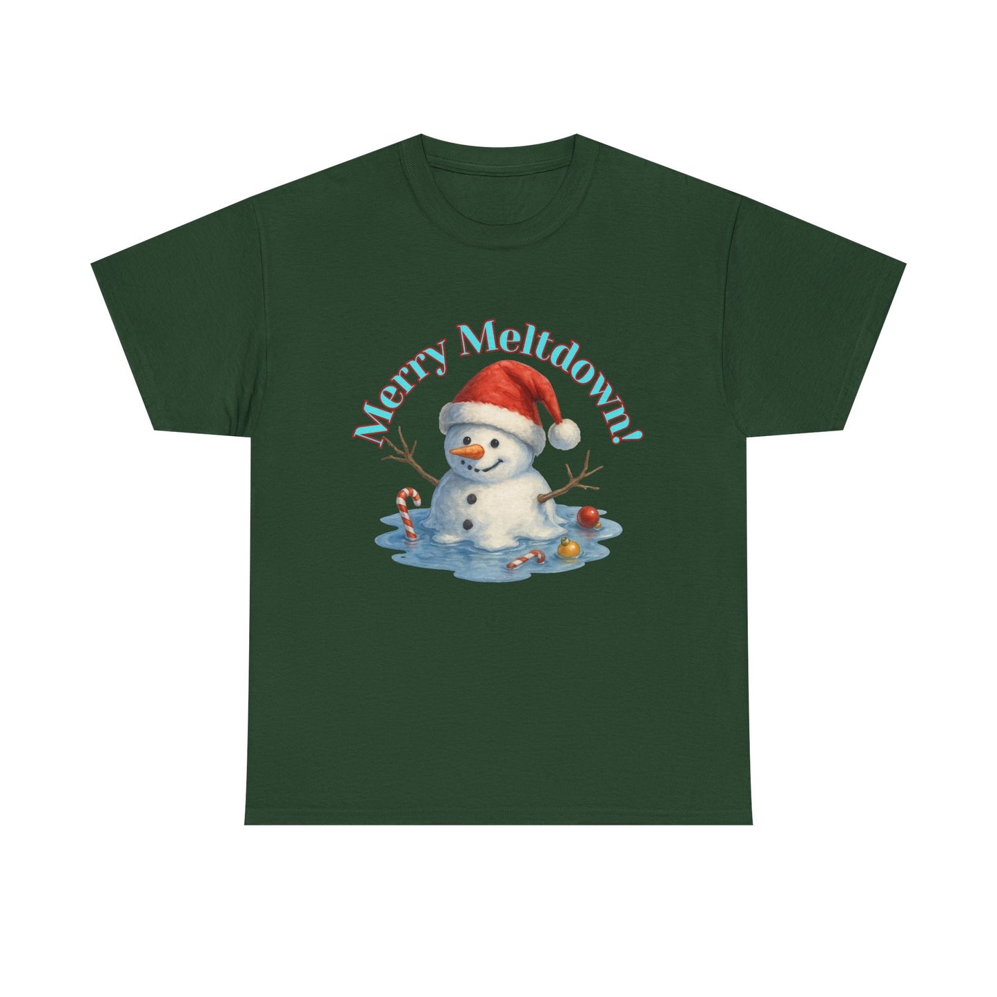 Holiday Snowman Unisex Tee - Merry Meltdown Christmas T-Shirt