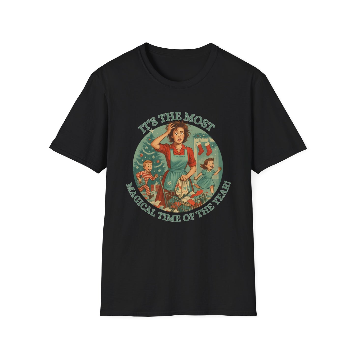 It's The Most Wonderful Time Of The Year, Sarcastic t-shirtSoftstyle T-Shirt, Holiday Gift, Funny Christmas Shirt, Festive Apparel, Unique Christmas Tee