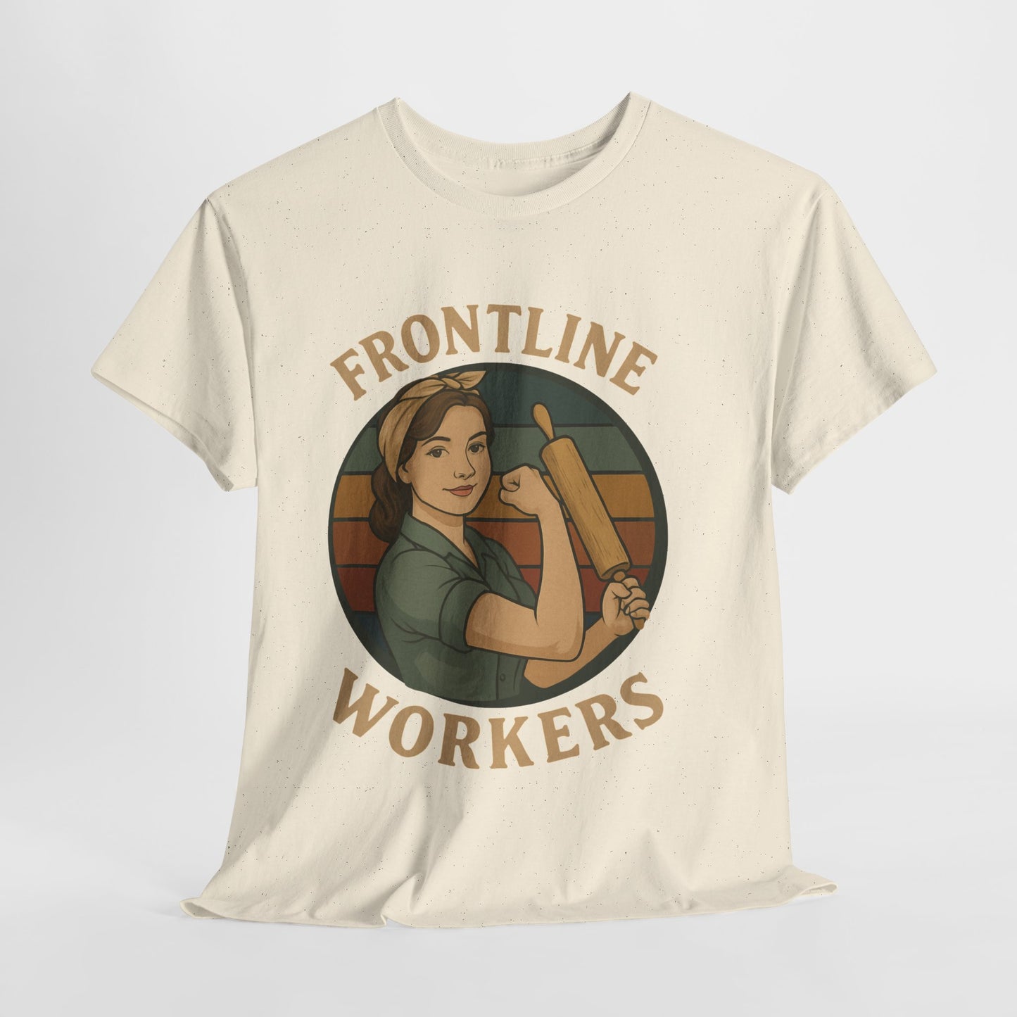 Frontline Workers Unisex Heavy Cotton Tee, Support Essential Workers Shirt, Gratitude Apparel, Healthcare Hero Gift, Everyday Comfort Tee