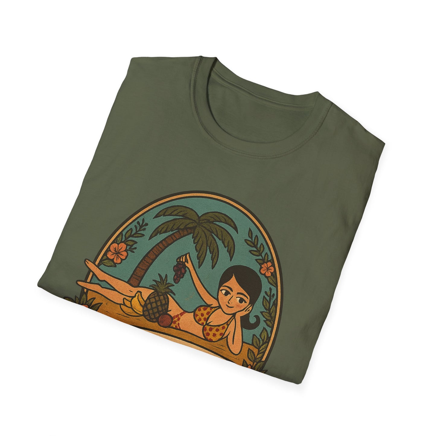 Original Art turned t-shirt, Just Another Day in Paradise Tee | Summer Vibe T-Shirt, Beachwear, Vacation Shirt, Gift for Her, Relaxed Fit