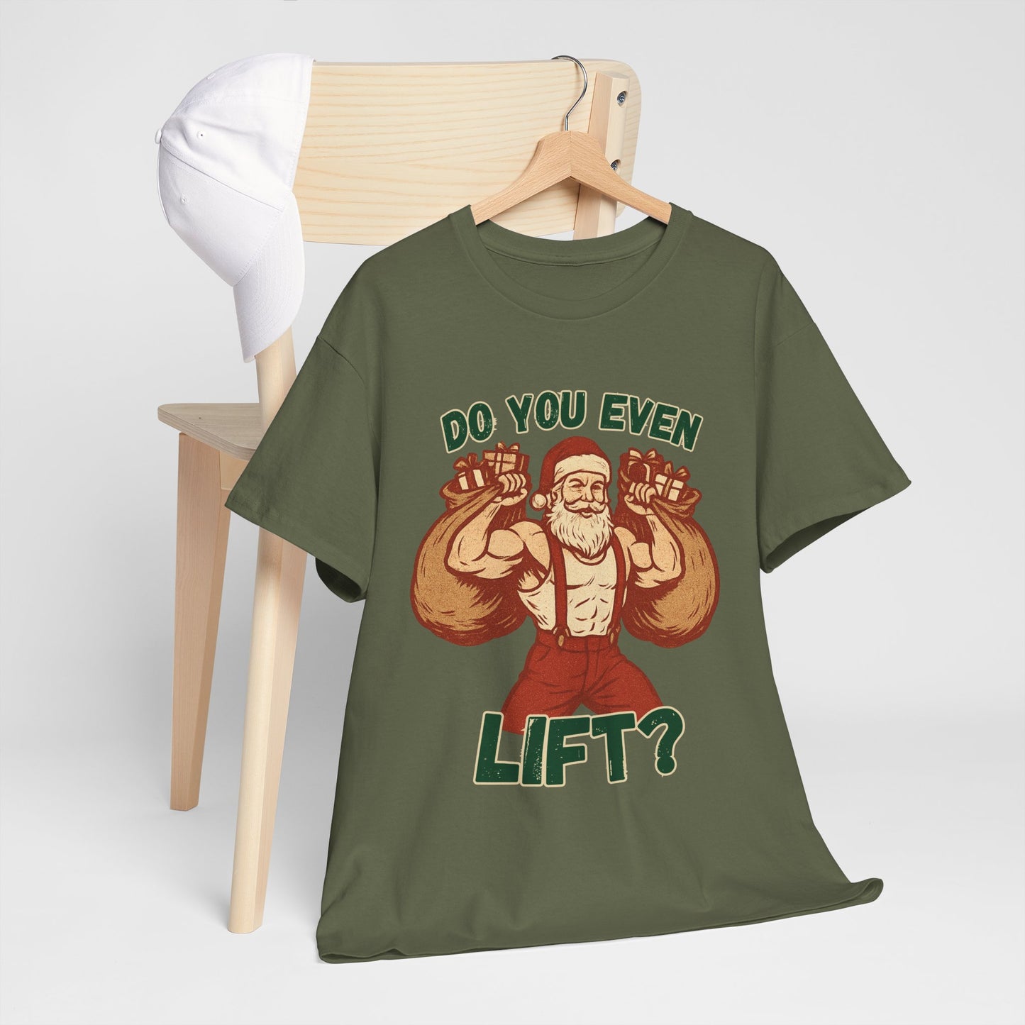 Santa Claus Do you even Lift? Body builders christmas shirt