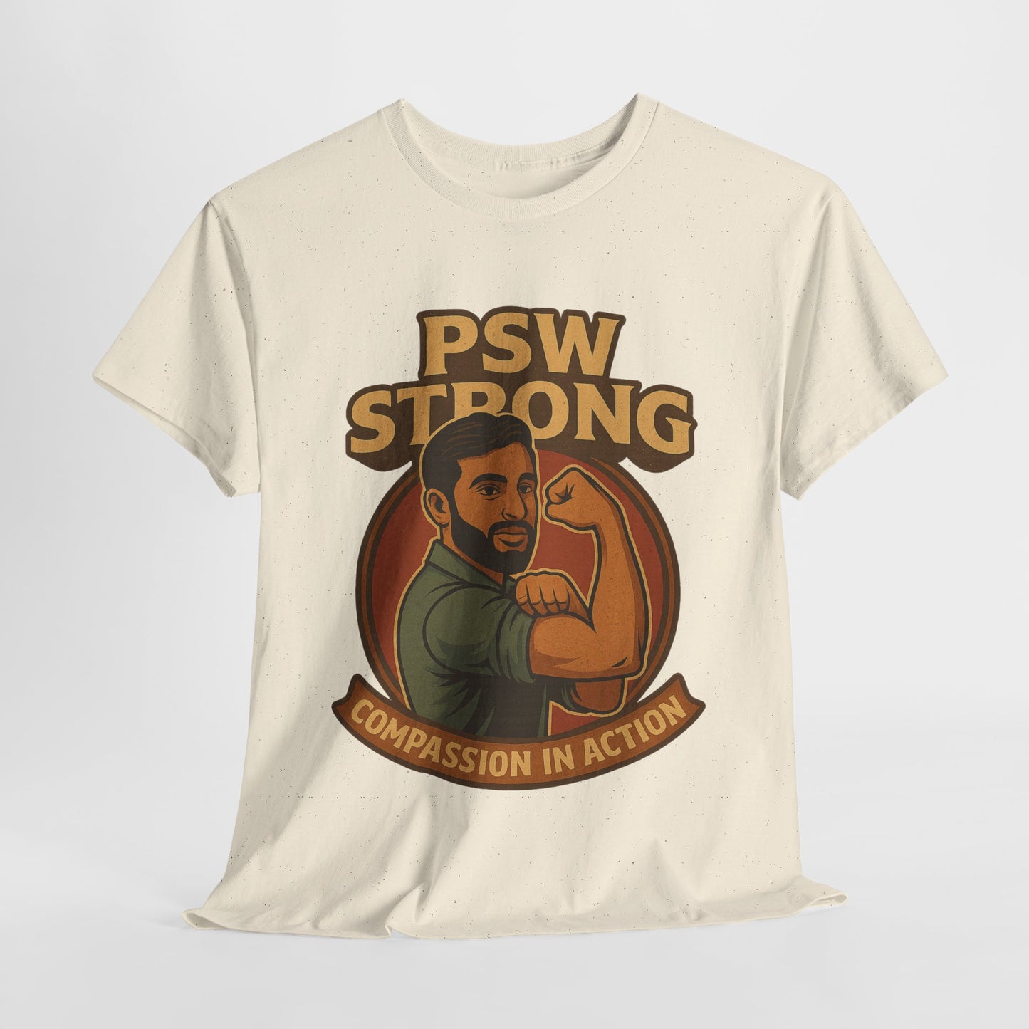 PSW Strong Compassionate Unisex Tee, Motivational Shirt, Gift for Caregivers, Everyday Wear, Empowerment Apparel, Support T-Shirt