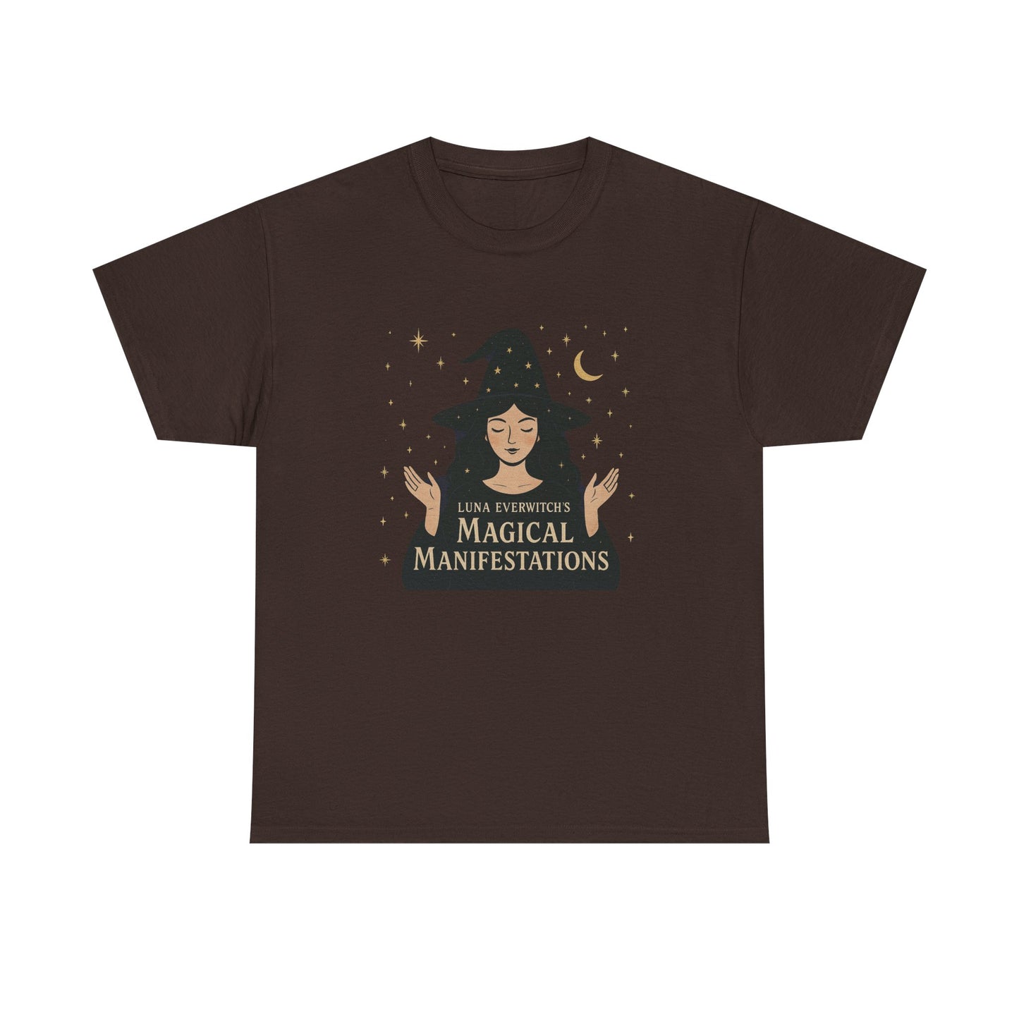 Luna Everwitch’s Magical Manifestations, Vintage Graphic Tee, Unisex Cotton Shirt, Autumn Vibes, Halloween Party Outfit, Comfortable Casual Wear, Perfect Gift