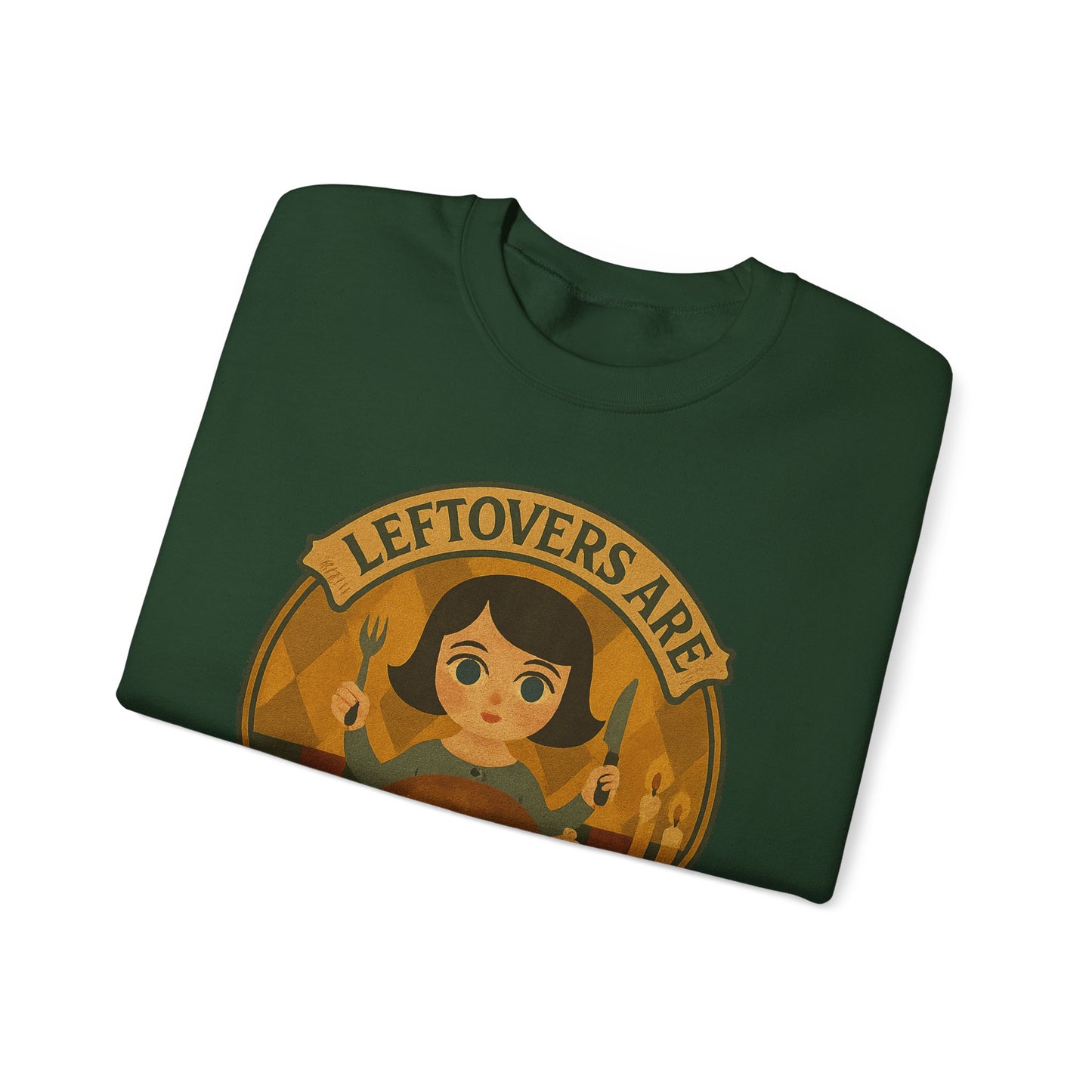 Leftovers Love Language Sweatshirt, Foodie Gift, Original Art Clothing, Moonwoven by Luna, Crewneck Jumper