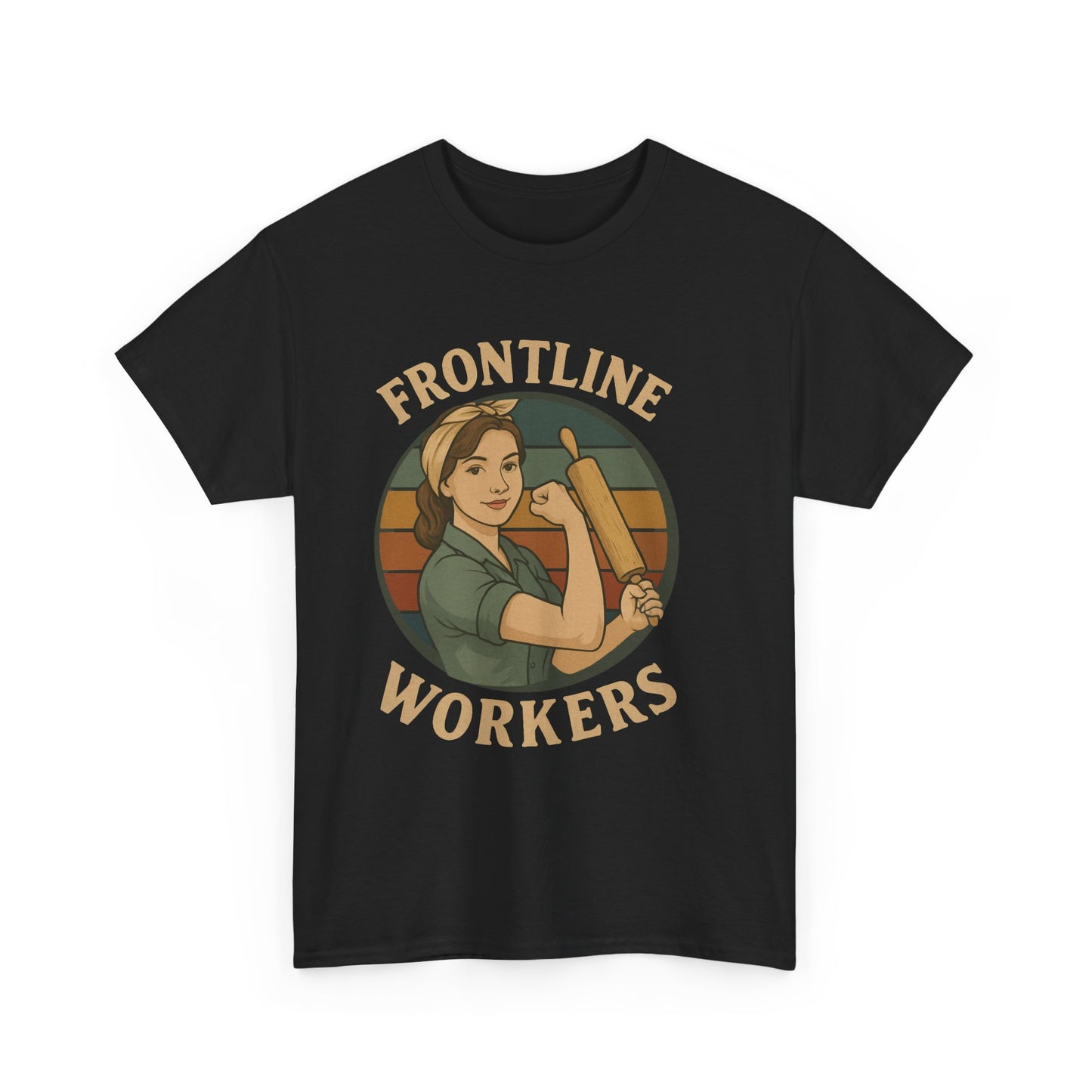 Frontline Workers Unisex Heavy Cotton Tee, Support Essential Workers Shirt, Gratitude Apparel, Healthcare Hero Gift, Everyday Comfort Tee