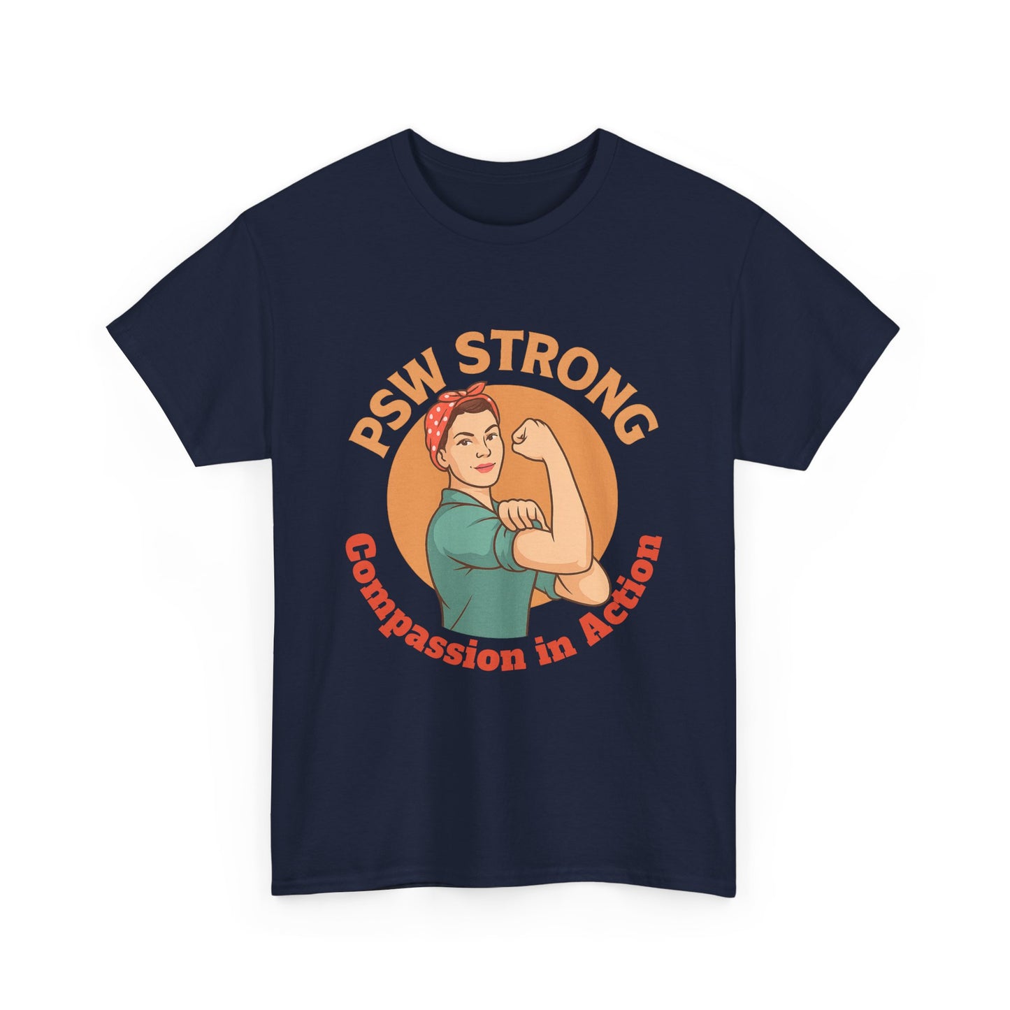 T-Shirt - PSW Strong Unisex Heavy Cotton Tee for Fitness Enthusiasts and Gym Goers