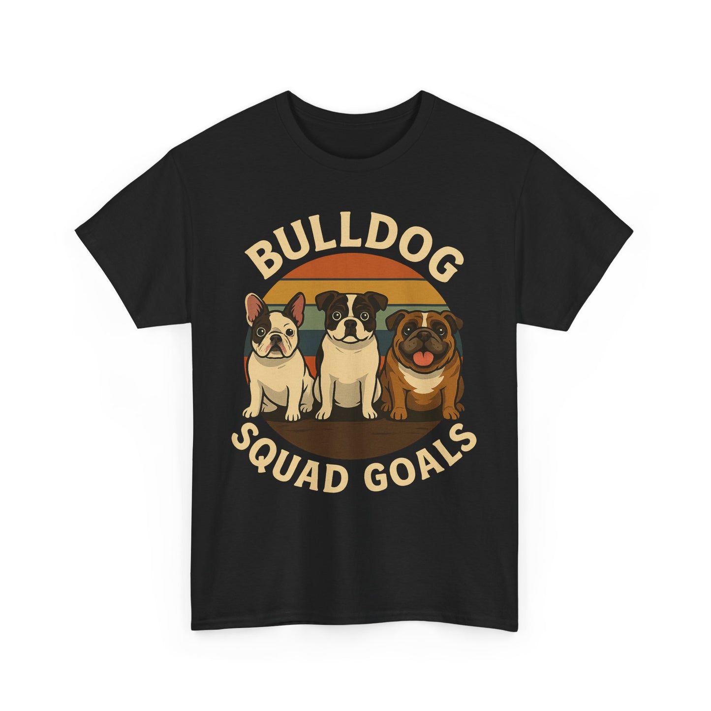 Bulldog Squad Goals Tee, Funny Pet Lovers Shirt, Unisex Cotton Tee, Dog Lover Gift, Bulldog Appreciation T-Shirt