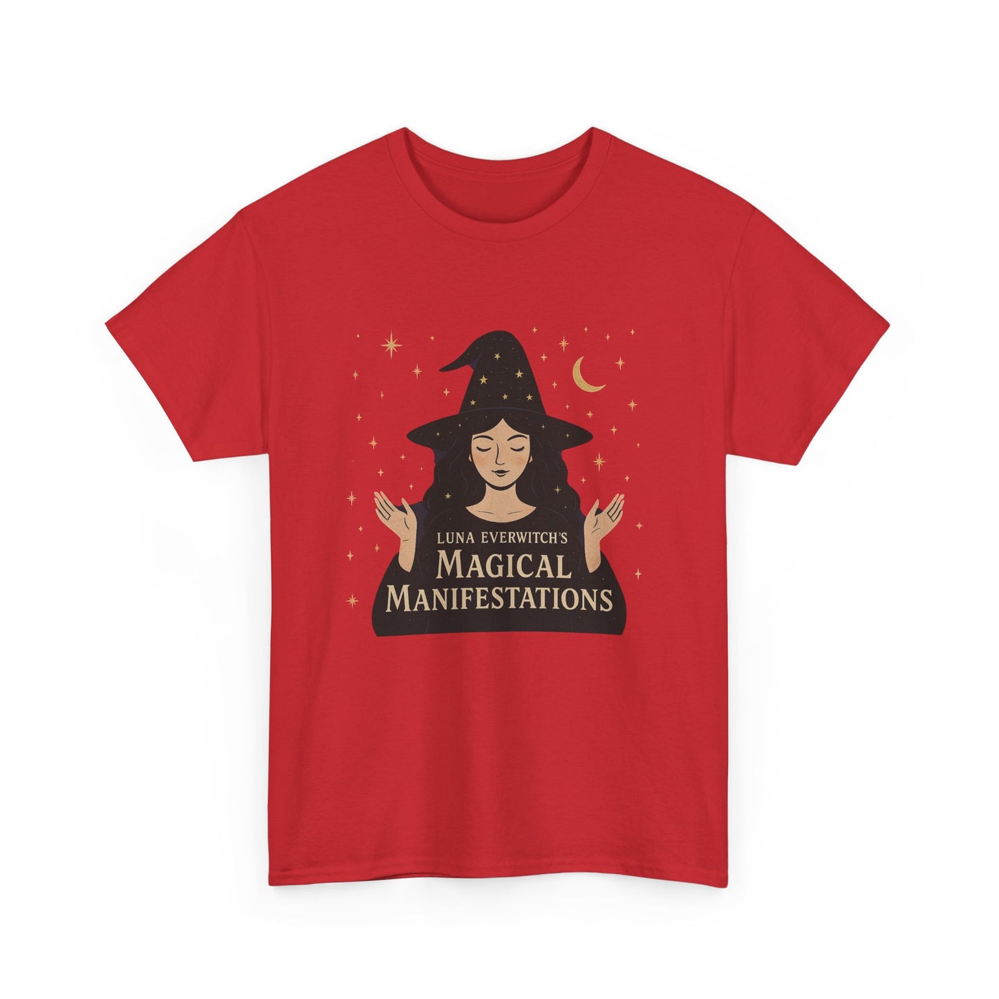 Luna Everwitch’s Magical Manifestations, Vintage Graphic Tee, Unisex Cotton Shirt, Autumn Vibes, Halloween Party Outfit, Comfortable Casual Wear, Perfect Gift