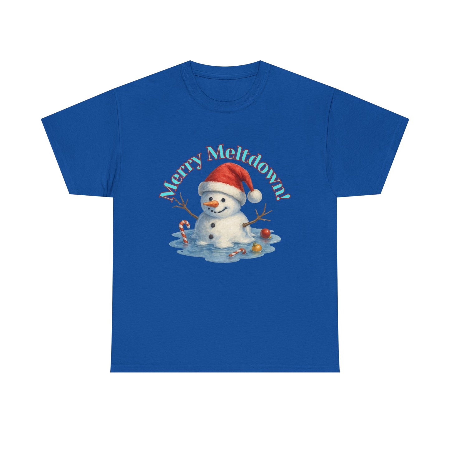 Holiday Snowman Unisex Tee - Merry Meltdown Christmas T-Shirt