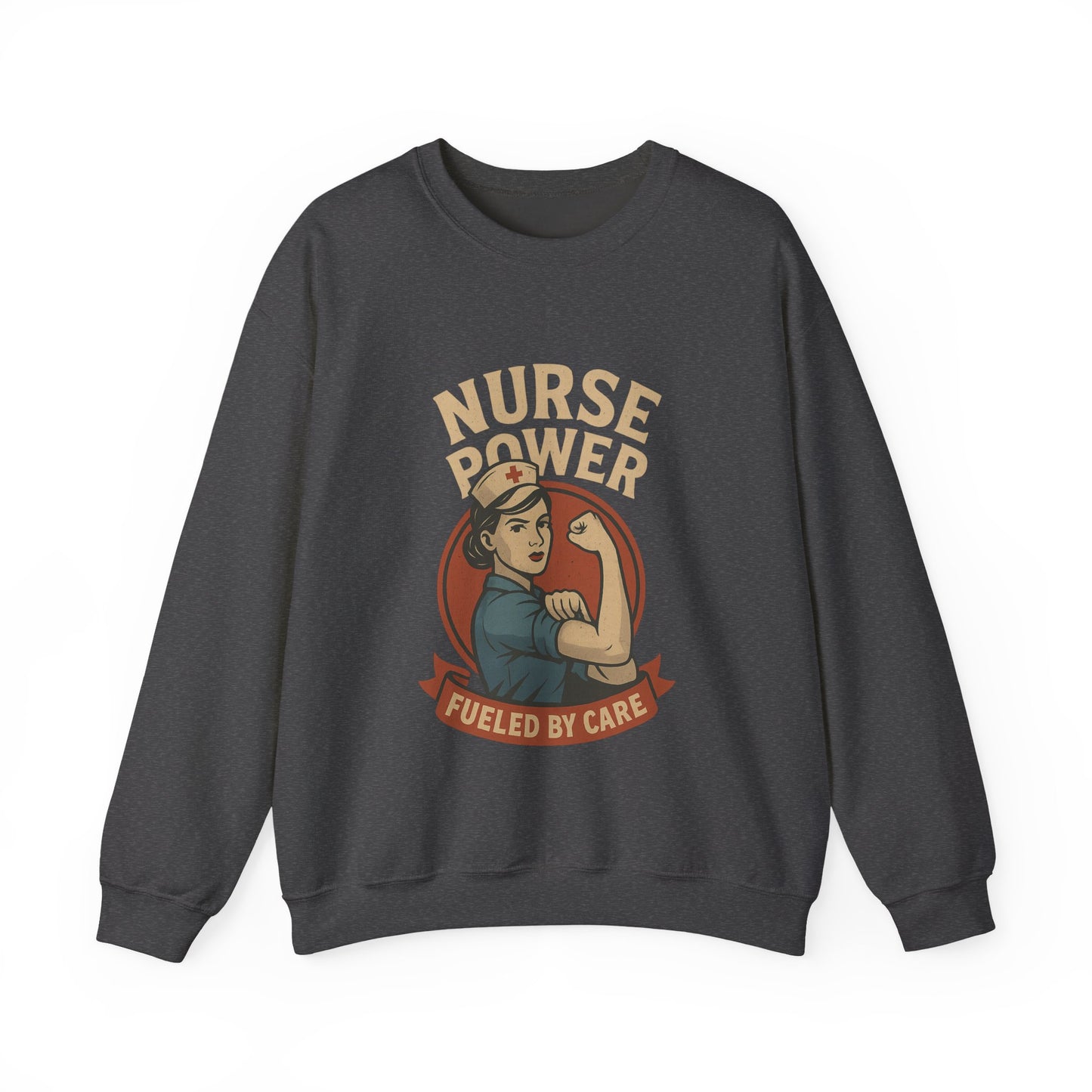 Nurse Power Crewneck Sweatshirt | Unisex Pullover, Nurse Shirt, Healthcare Gift, Medical Apparel, Caregiver Sweatshirt