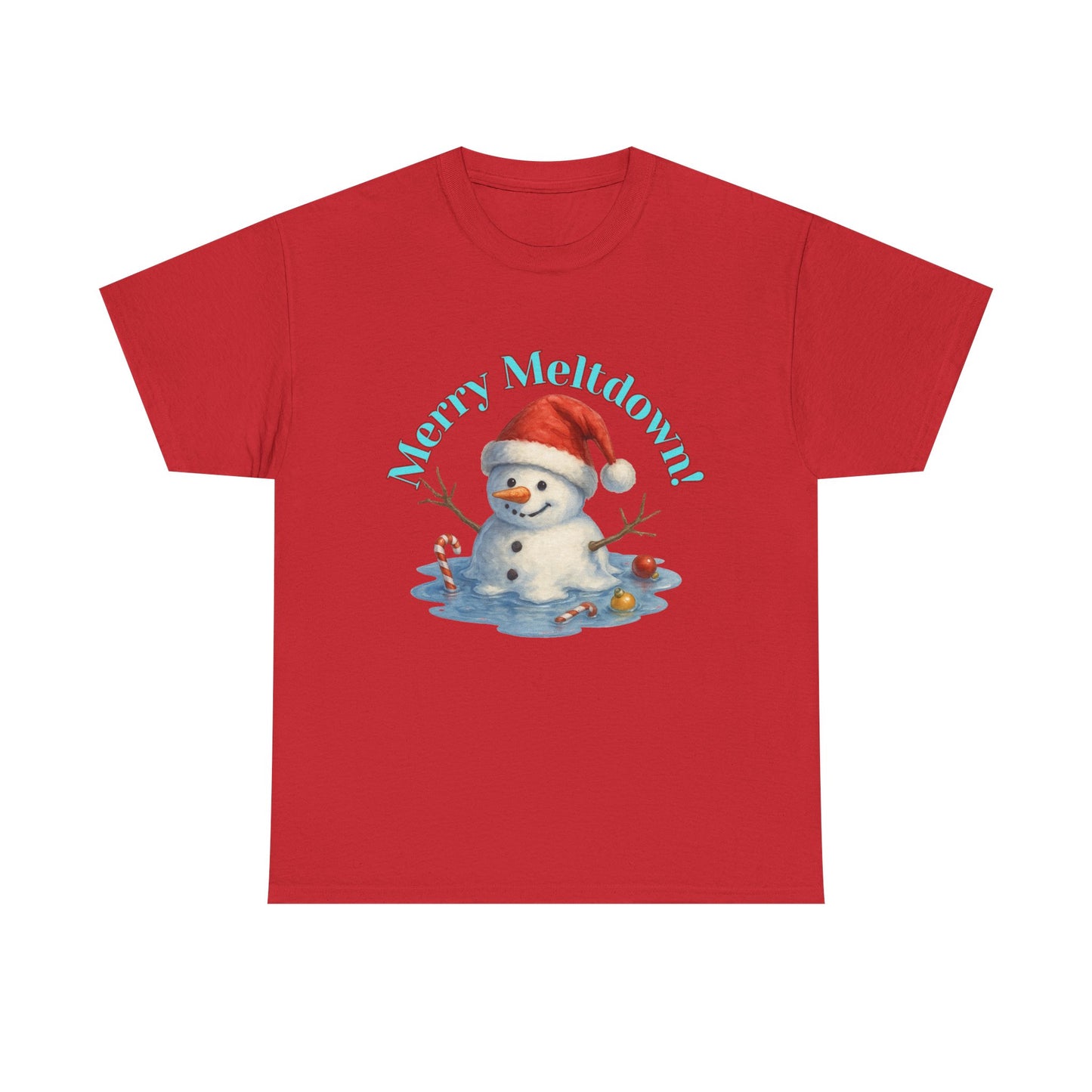 Holiday Snowman Unisex Tee - Merry Meltdown Christmas T-Shirt