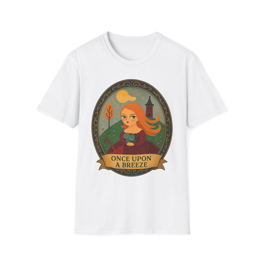 Original Art, turned t-shirt .Once Upon A Breeze T-Shirt - Whimsical Fairytale Tee, Apparel for Lovers of Storybooks, Casual Wear