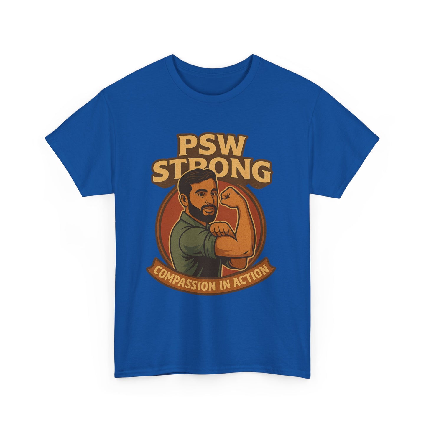 PSW Strong Compassionate Unisex Tee, Motivational Shirt, Gift for Caregivers, Everyday Wear, Empowerment Apparel, Support T-Shirt