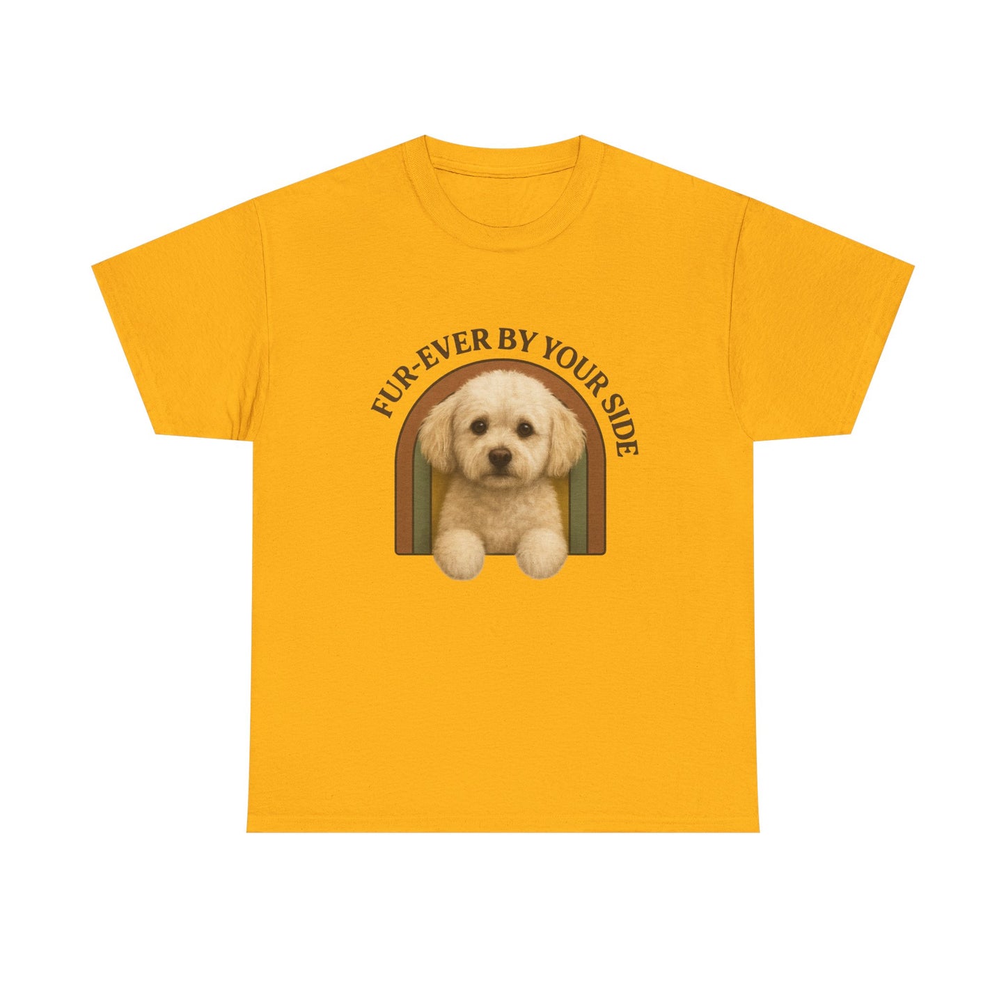 Multi-poo,Lover Tee, Furever By Your Side Shirt, Cute Pet T-Shirt, Gift for Dog Owners, Unisex Cotton Tee