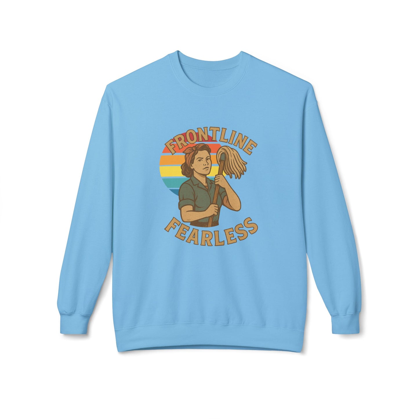 Fearless Frontline Crewneck Sweatshirt - Support Healthcare Workers, Inspirational, Cozy Gift, Casual Wear, Everyday Comfort