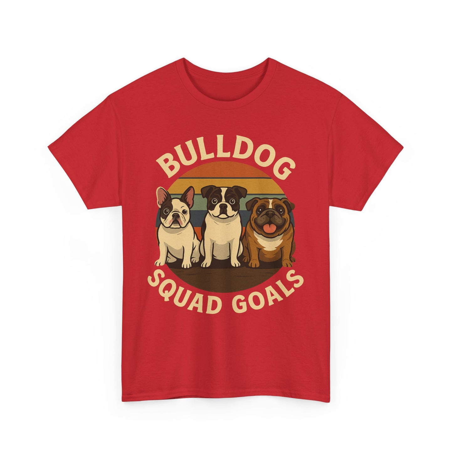 Bulldog Squad Goals Tee, Funny Pet Lovers Shirt, Unisex Cotton Tee, Dog Lover Gift, Bulldog Appreciation T-Shirt
