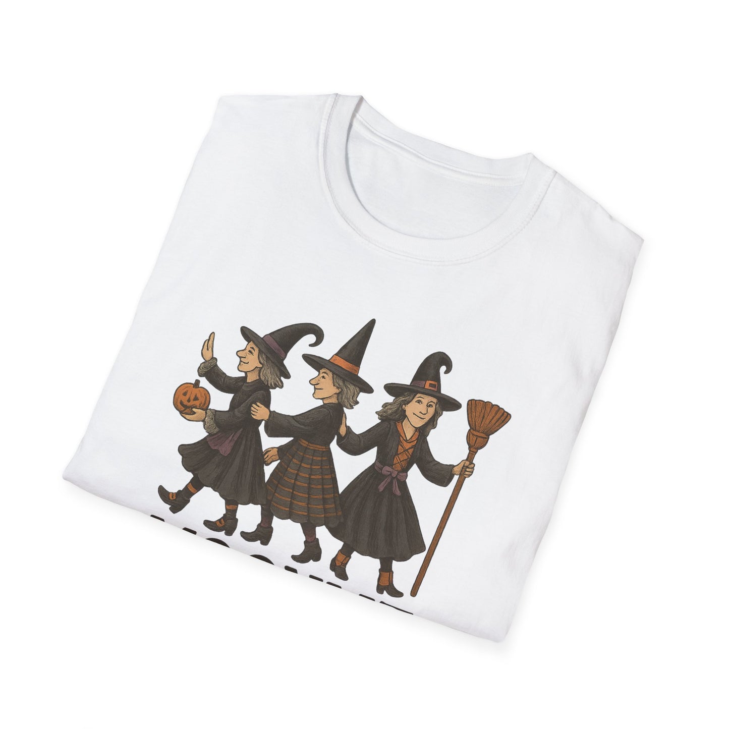 Moonlit Mischief Makers T-Shirt | Halloween, Witch Costume Tee, Unisex Graphic Shirt, Cute Halloween Outfit, Fall Fashion