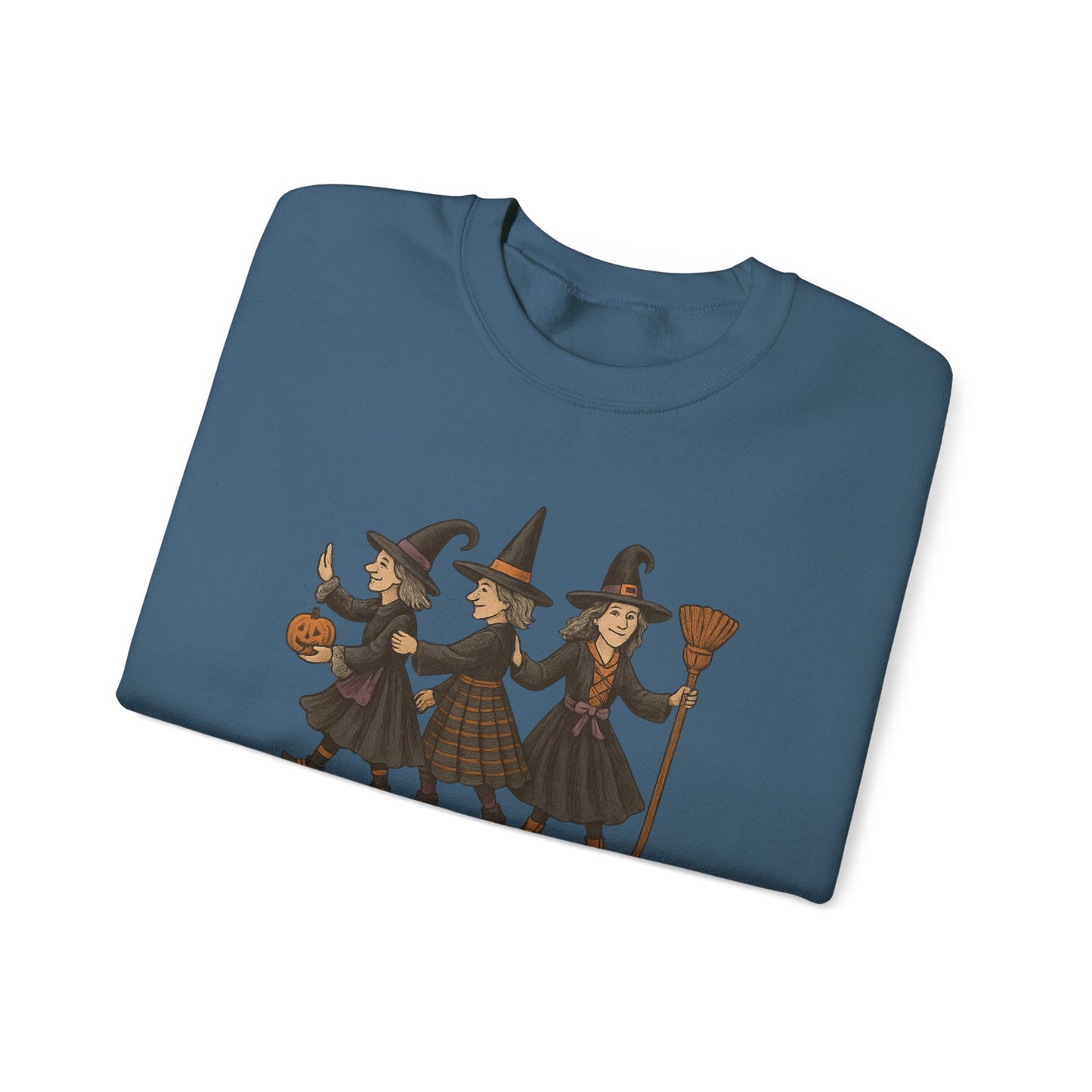 Moonlit Mischief Makers Sweatshirt - Cozy Halloween Crewneck, Perfect Gift for Fall,Casual Style, design by Moonwoven by Luna