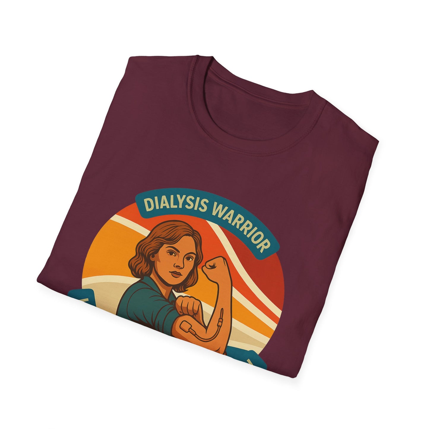 Dialysis Warriors Unisex T-Shirt, Keeping Hope in Circulation, Moonwoven by Luna, Awareness Apparel for Fighters, Chronic Illness Support