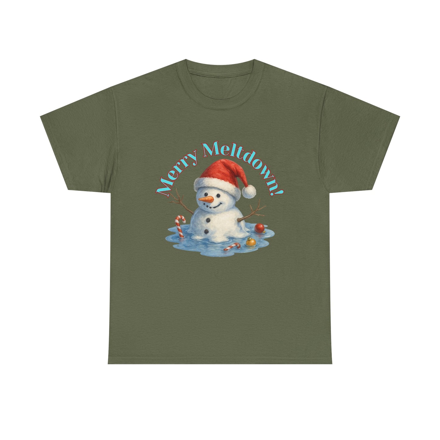 Holiday Snowman Unisex Tee - Merry Meltdown Christmas T-Shirt