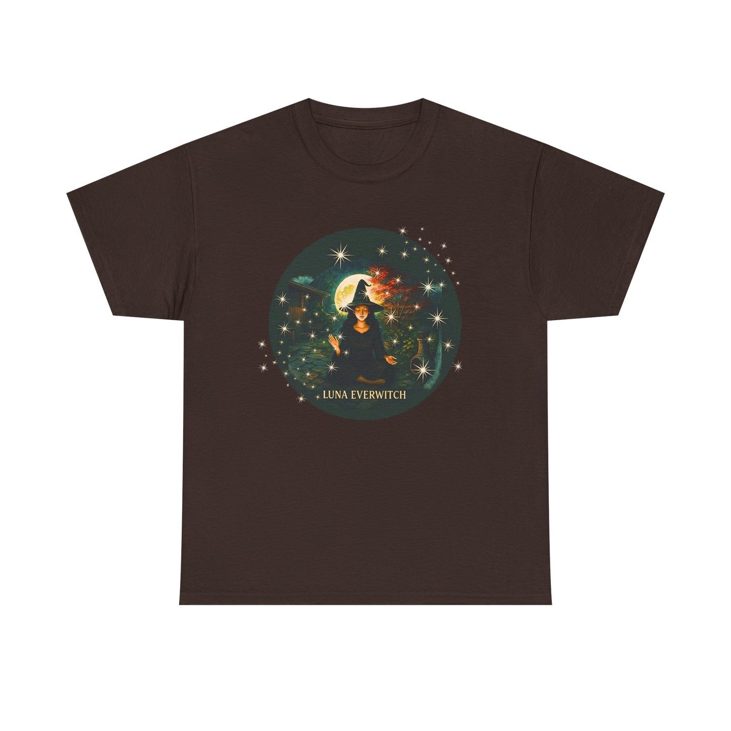Backyard Manifestations with Luna Everwitch ,Heavy Cotton Tee, Unisex Starry T-Shirt, Celestial Aesthetic Shirt,