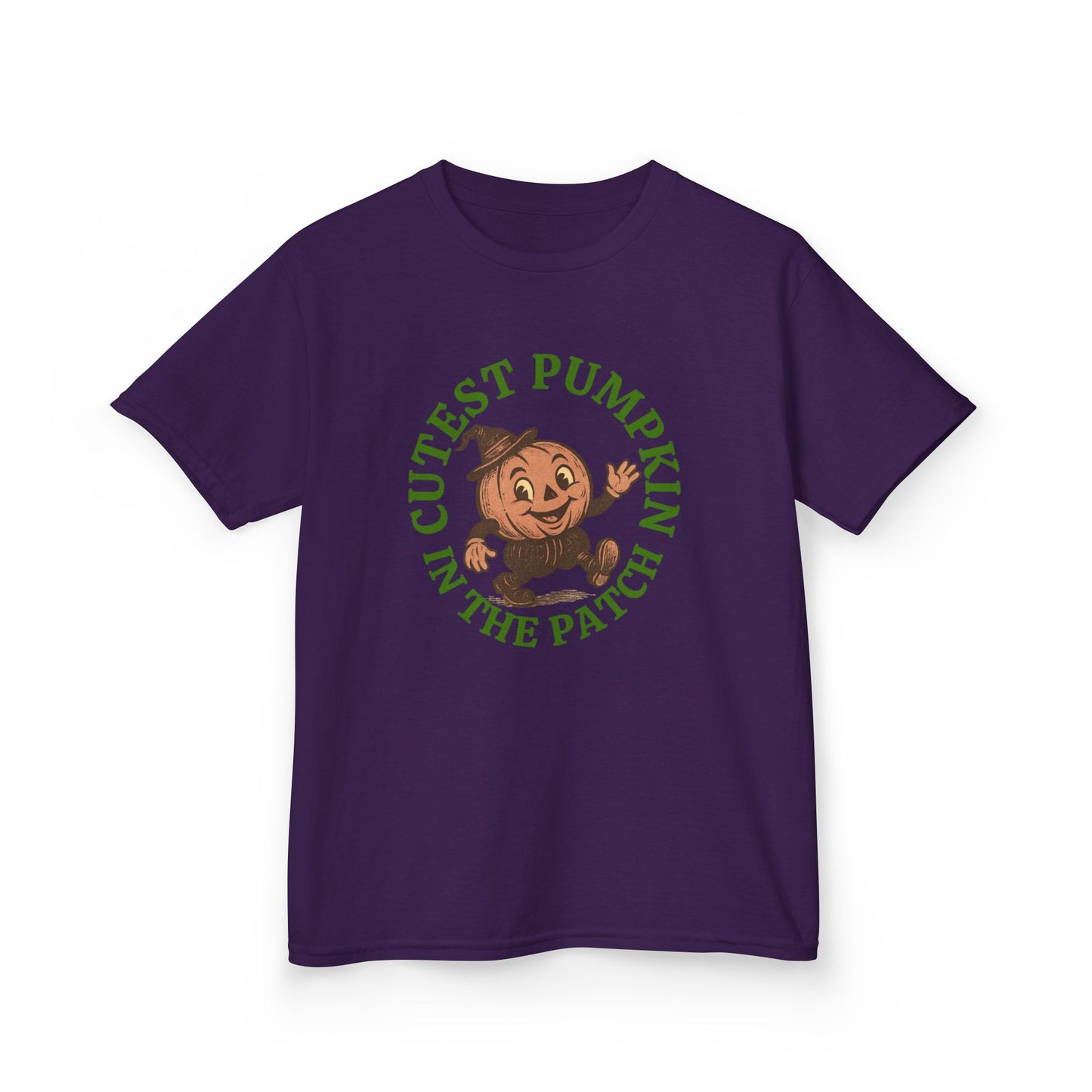 Cutest Pumpkin in the Patch Halloween Tee , Vintage Style Jack-o'-Lantern Shirt for Kids & Adults ,Retro Fall T-Shirt