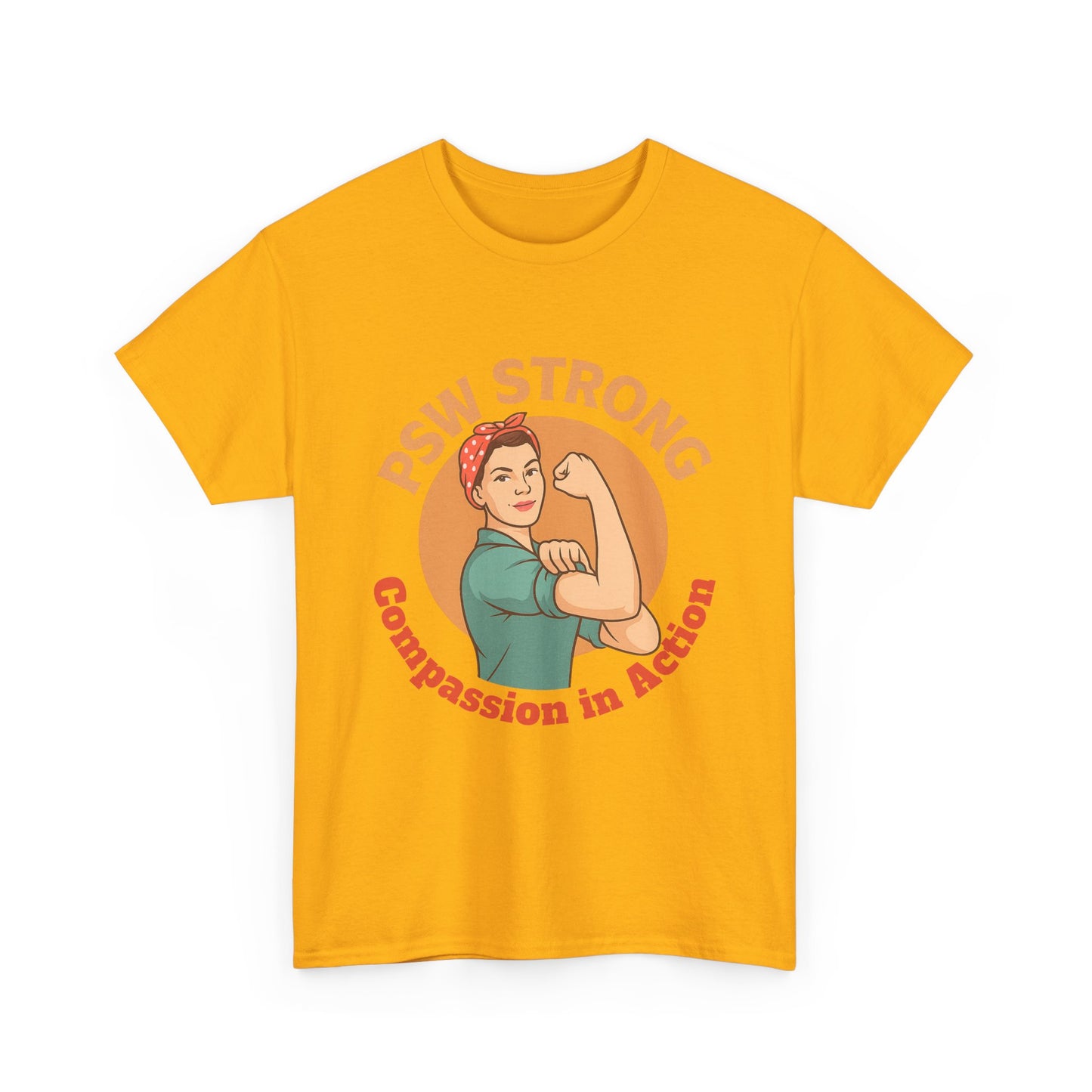 T-Shirt - PSW Strong Unisex Heavy Cotton Tee for Fitness Enthusiasts and Gym Goers