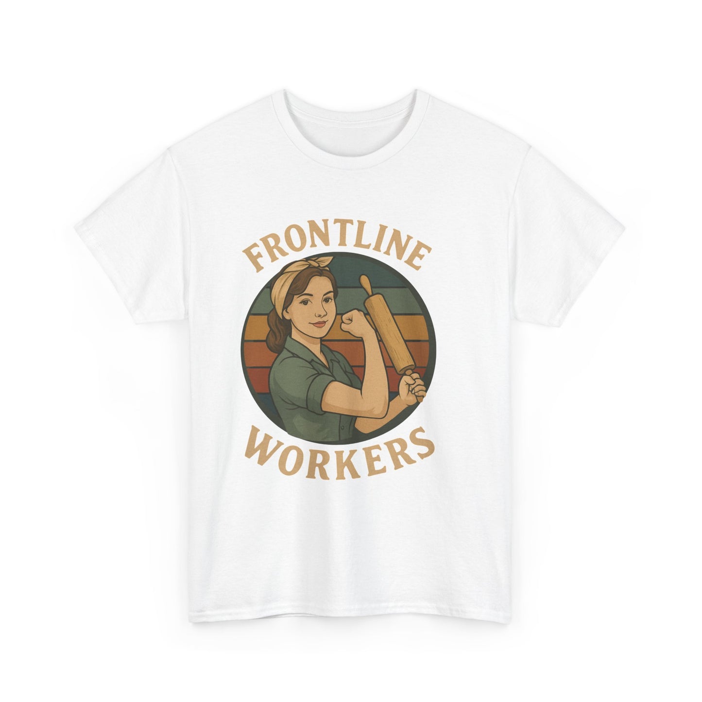 Frontline Workers Unisex Heavy Cotton Tee, Support Essential Workers Shirt, Gratitude Apparel, Healthcare Hero Gift, Everyday Comfort Tee