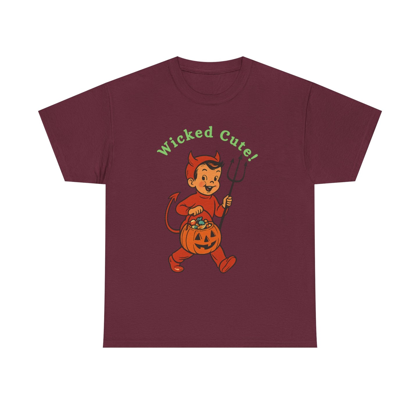 Wicked Cute Little Devil ,Halloween Tee, Unisex tee, Spooky Season Apparel, Cute Devil T-Shirt, Trick or Treat Top, Halloween Costume