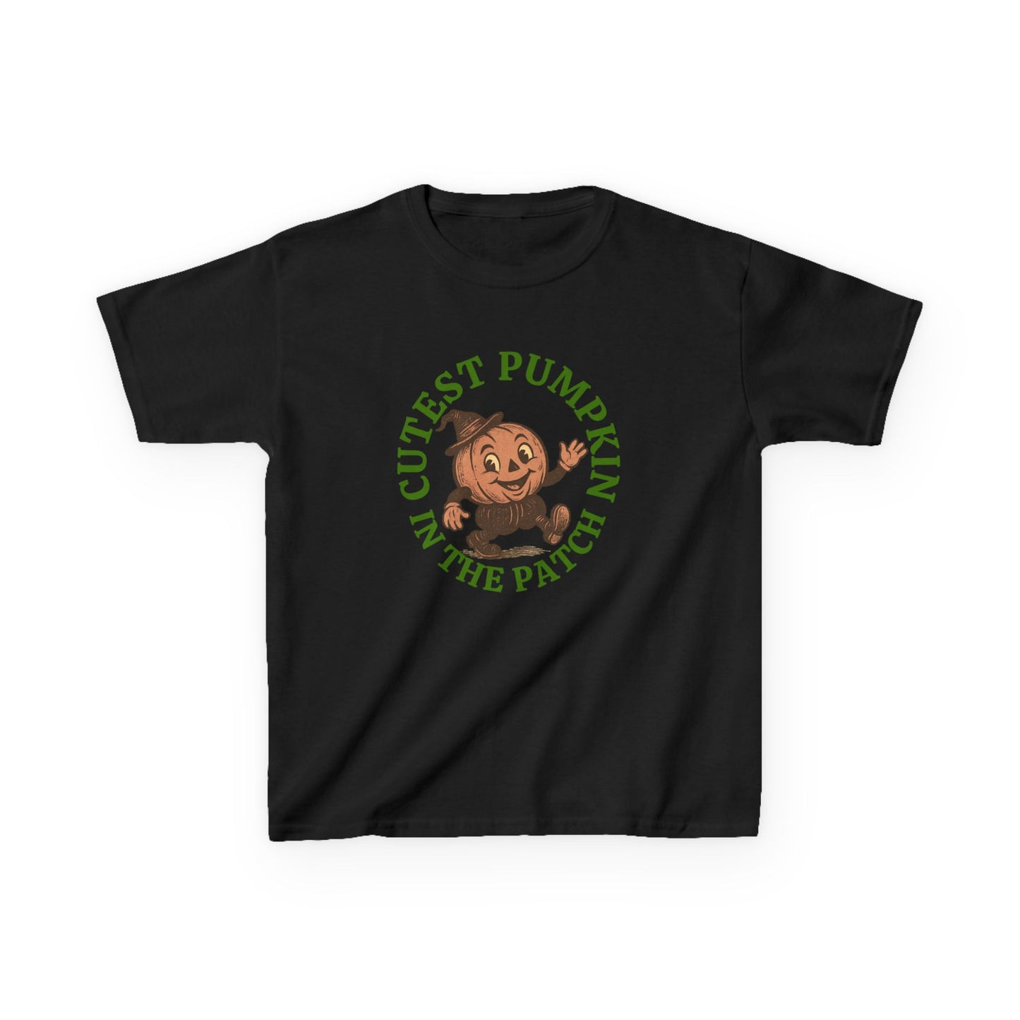 Cutest Pumpkin in the Patch Halloween Tee , Vintage Style Jack-o'-Lantern Shirt for Kids & Adults ,Retro Fall T-Shirt