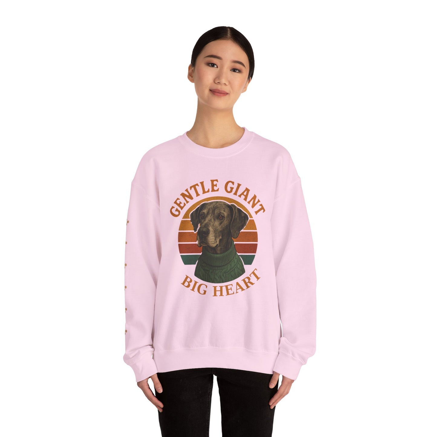 Great Dane, Gentle Giant Big Heart ,Unisex Heavy Blend™ Crewneck Sweatshirt