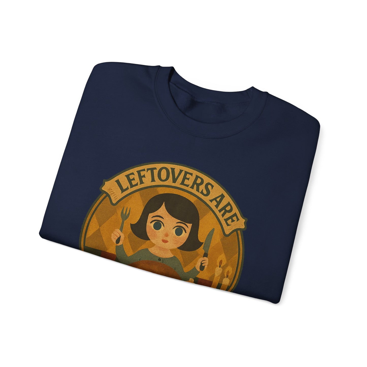 Leftovers Love Language Sweatshirt, Foodie Gift, Original Art Clothing, Moonwoven by Luna, Crewneck Jumper