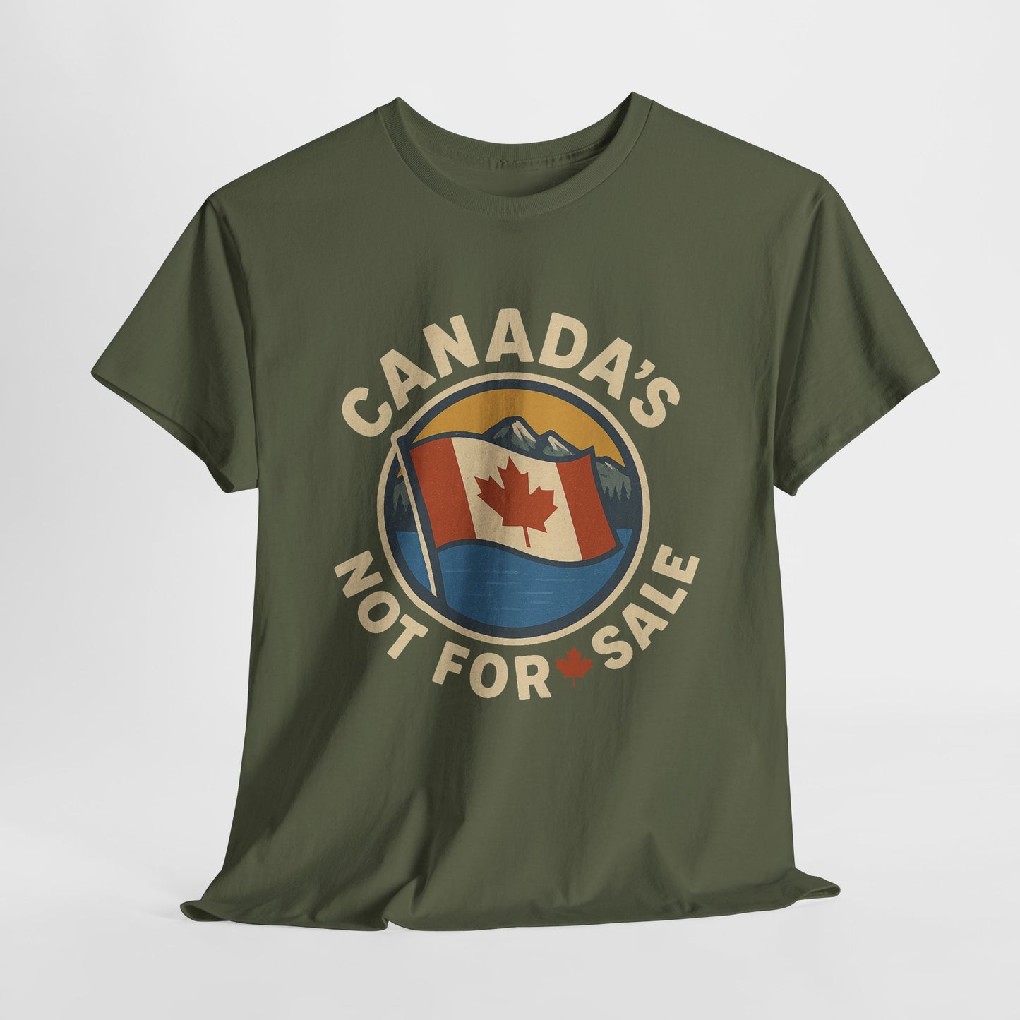 Canada's Not for Sale T-Shirt, Unisex Heavy Cotton Tee, Canadian Pride Top, Gift for Travelers, National Day Apparel, Vintage Canada Shirt