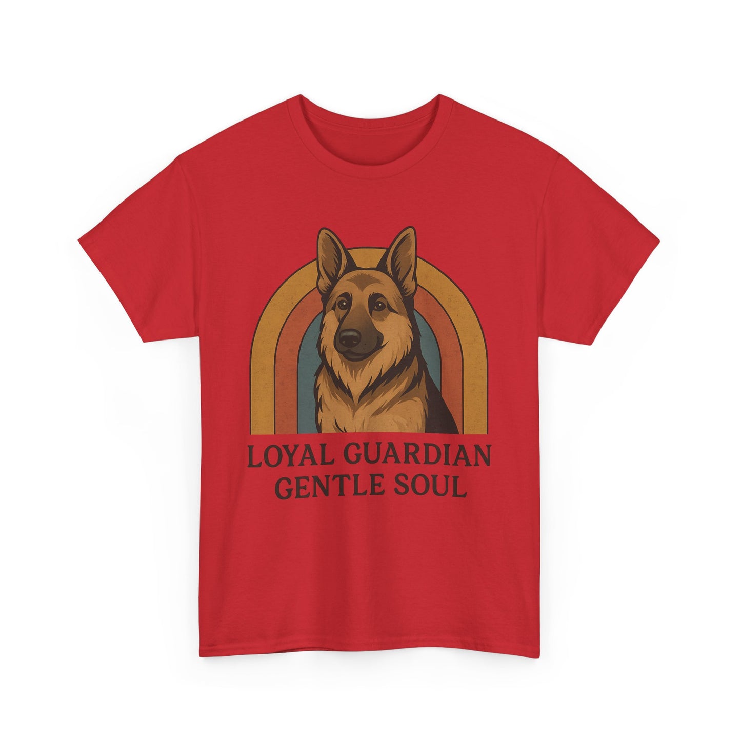 German Shepherd, Loyal Guardian Tee - Unisex Heavy Cotton Shirt, Perfect for Dog Lovers, Animal Lovers, Casual Wear