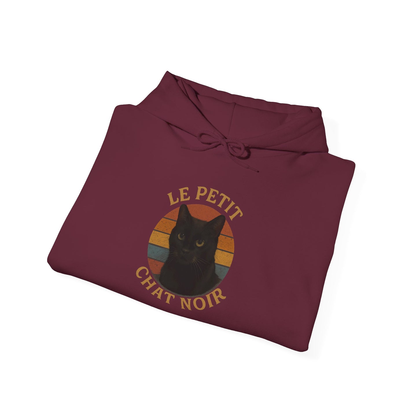 Black Cat-Themed Hoodie, Cozy Cat Sweatshirt, Animal Lover Gift, Perfect for Fall, Casual Wear, Unique Gift for Cat Lovers