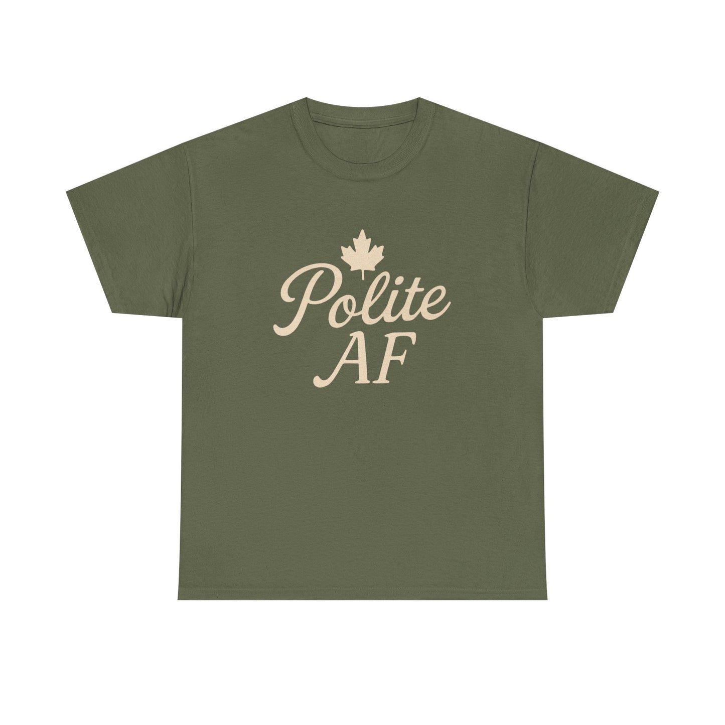 Polite AF Unisex Tee, Chill Canadian Collection Shirt, Moonwoven by Luna, Funny Graphic Tee, Sarcastic Quote Top, Humorous Unisex T-Shirt
