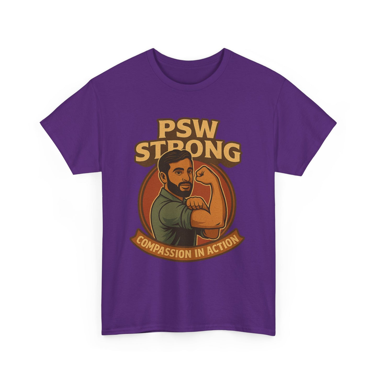 PSW Strong Compassionate Unisex Tee, Motivational Shirt, Gift for Caregivers, Everyday Wear, Empowerment Apparel, Support T-Shirt
