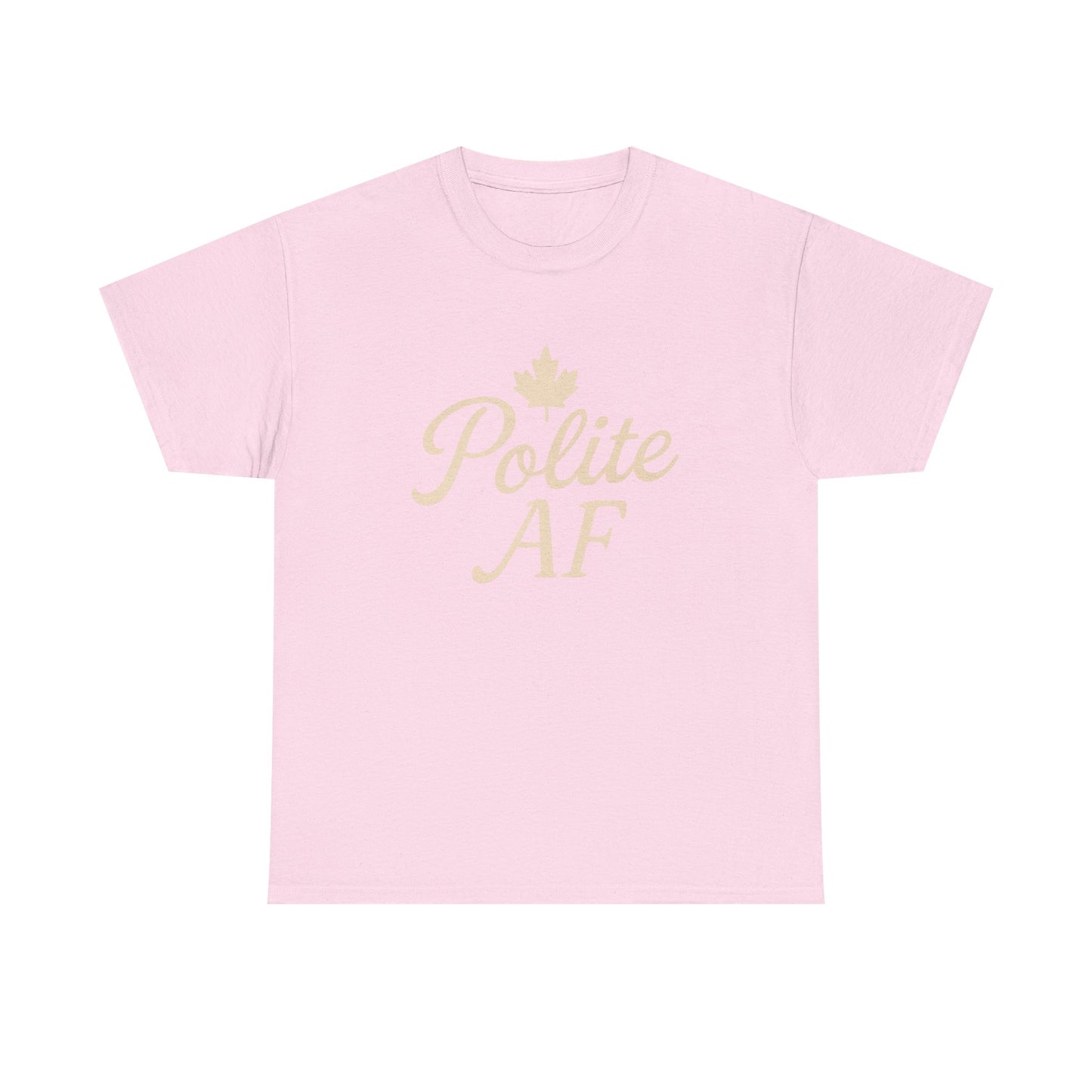 Polite AF Unisex Tee, Chill Canadian Collection Shirt, Moonwoven by Luna, Funny Graphic Tee, Sarcastic Quote Top, Humorous Unisex T-Shirt